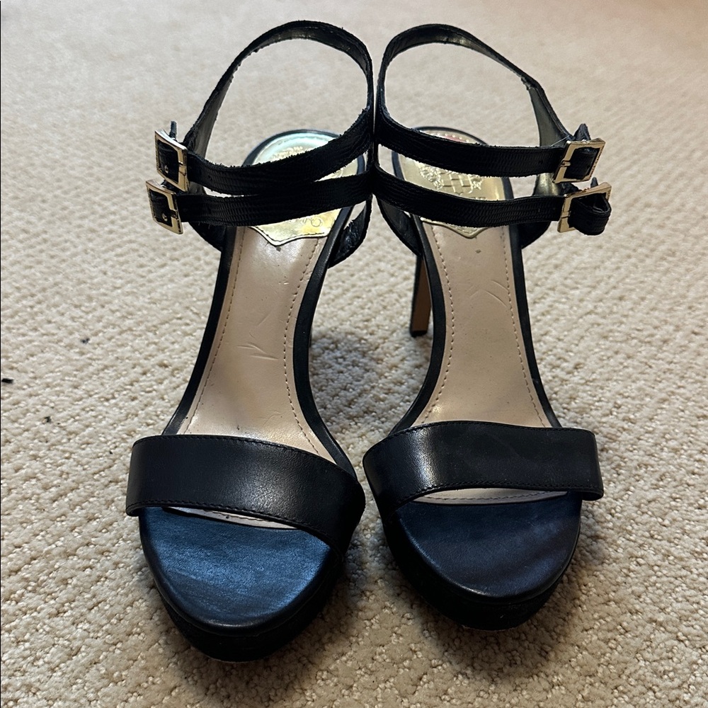 Vince Camuto Women's Black Strappy High Heels - Picture 2 of 6